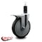 Service Caster 6'' Thermoplastic Rubber Swivel 1-1/4'' Expanding Stem Caster Total Lock Brake SCC-EXTTL20S614-TPRB-114 - alternate 3